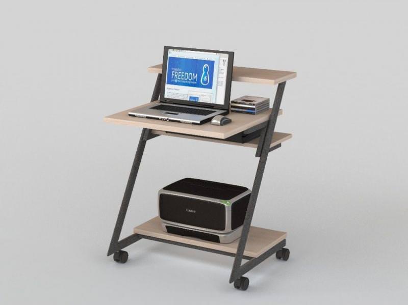 Компьютерный стол на металлокаркасе недорого фото