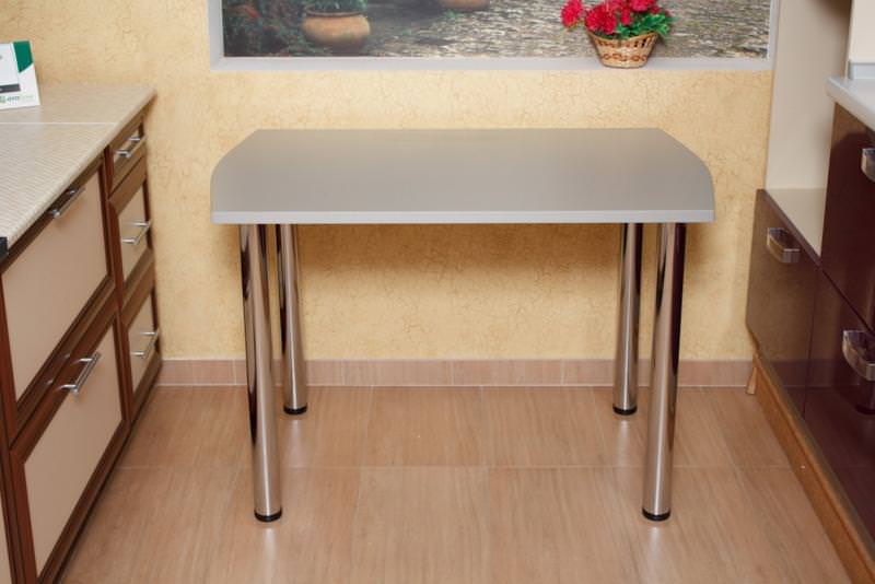 Кухонный стол на металлокаркасе недорого фото